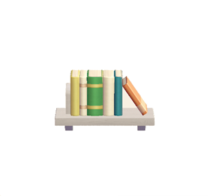 White Decorative bookshelf