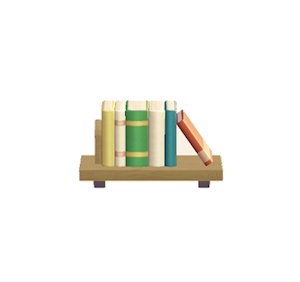 Red Decorative bookshelf