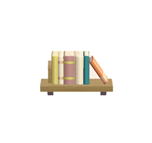 Pink Decorative bookshelf