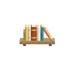 Red Decorative bookshelf