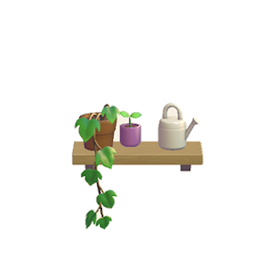 Purple Decorative plant shelf