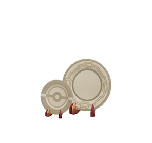 Beige Decorative plates