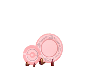 Pink Decorative plates