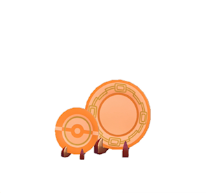 Orange Decorative plates
