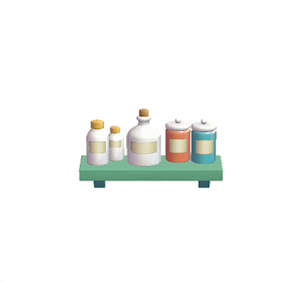 Aquamarine Decorative storage shelf