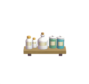 Aquamarine Decorative storage shelf