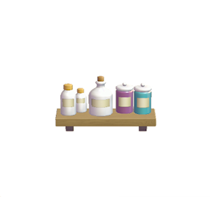 Purple Decorative storage shelf