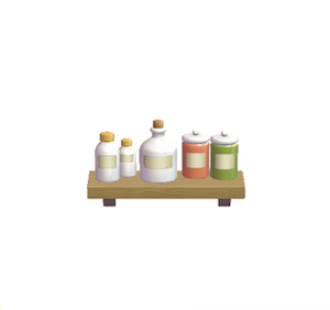 Lime Decorative storage shelf