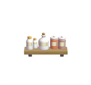 Pink Decorative storage shelf