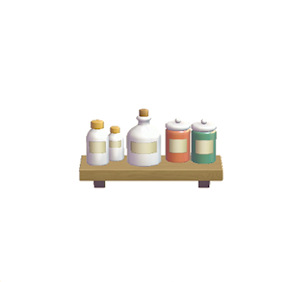 Aquamarine Decorative storage shelf