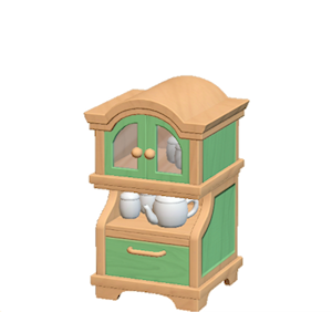 Green Dining cabinet