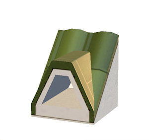 Lime Dormered brick roof