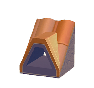 Plum Dormered brick roof