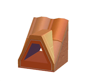 Red Dormered brick roof