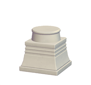 White Extravagant pillar (lower)