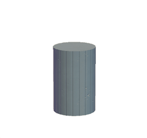 Gray Extravagant pillar (middle)