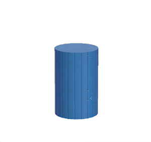Blue Extravagant pillar (middle)