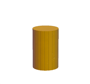 Yellow Extravagant pillar (middle)