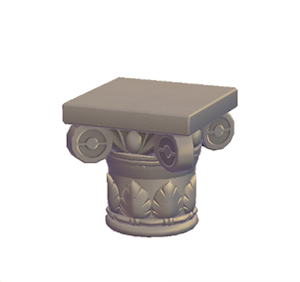 Beige Extravagant pillar (upper)