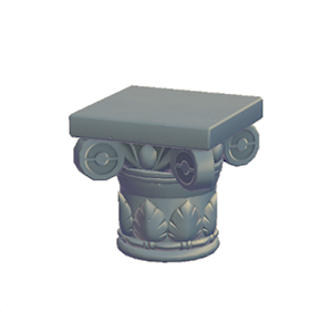 Gray Extravagant pillar (upper)