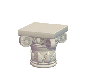 White Extravagant pillar (upper)
