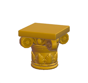 Yellow Extravagant pillar (upper)