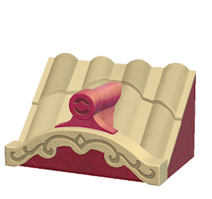 Brown Fancy wavy roof decoration