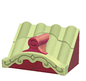 Lime Fancy wavy roof decoration
