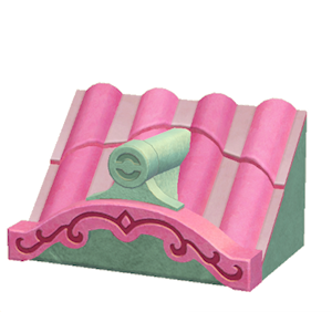 Aquamarine Fancy wavy roof decoration