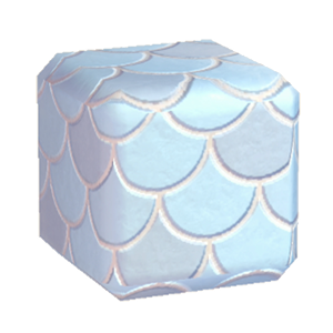 Cyan Fish-scale tiling