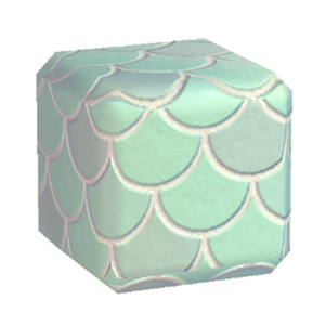 Aquamarine Fish-scale tiling