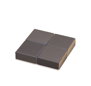Beige Flat brick roof