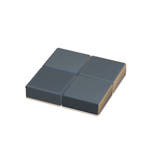 Gray Flat brick roof