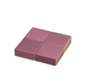 Pink Flat brick roof