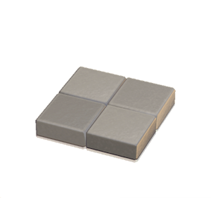White Flat brick roof