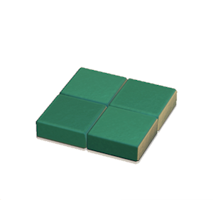 Aquamarine Flat brick roof