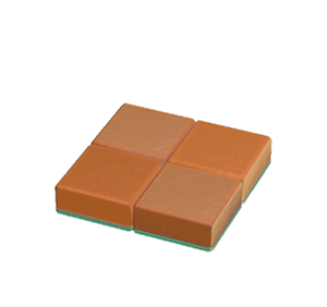 Aquamarine Flat brick roof