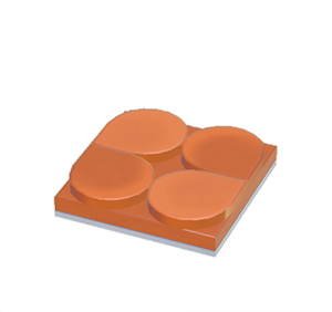 Orange Flat scale roof