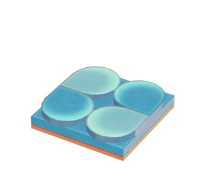 Orange Flat scale roof