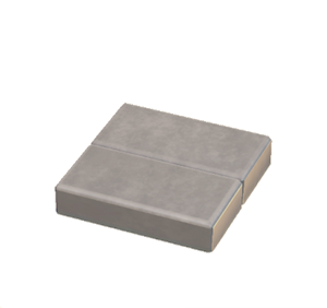 White Flat stone roof