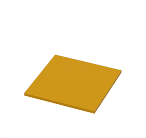 Yellow Flat tent roof