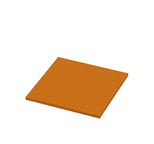 Orange Flat tent roof