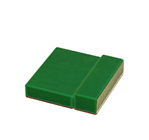 Green Flat tiled roof