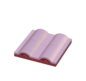 Plum Flat wavy roof