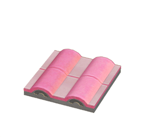 Black Flat wavy roof