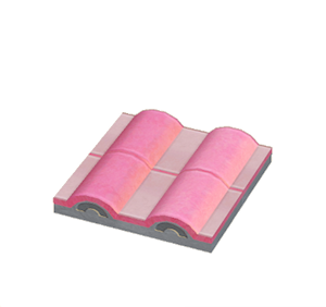 Gray Flat wavy roof