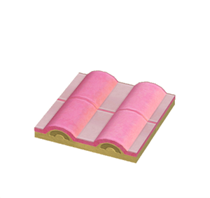 Yellow Flat wavy roof