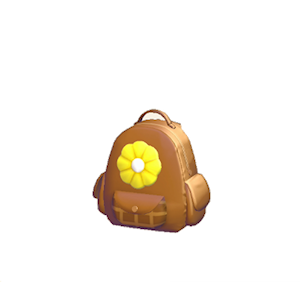 Brown Flower backpack