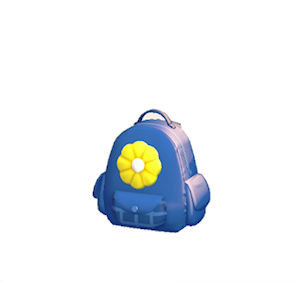 Navy Flower backpack