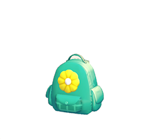 Aquamarine Flower backpack